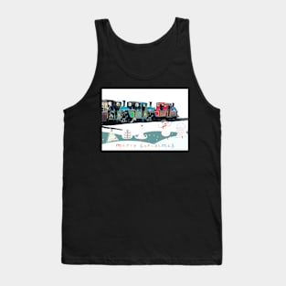 Happy Christmas for train lovers Tank Top